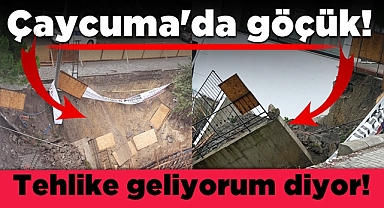 Çaycuma'da göçük! Tehlike geliyorum diyor!
