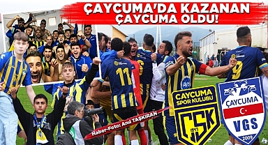 Çaycuma'da kazanan Çaycuma oldu! 1-0 
