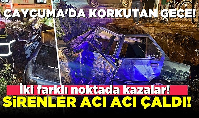 Çaycuma'da korkutan gece! Sirenler acı acı çaldı!