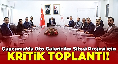 Çaycuma'da Oto Galericiler Sitesi Projesi için kritik toplantı!