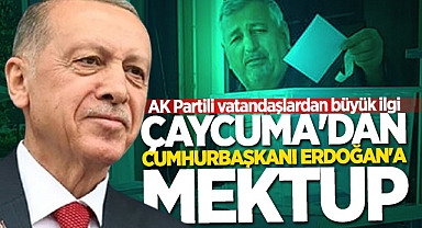 Çaycuma'dan Cumhurbaşkanı Erdoğan'a mektup!