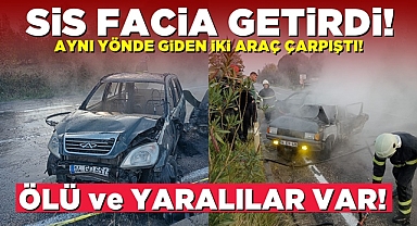 Çaycuma güne feci kazayla başladı! Sis facia getirdi! 1 ölü 1 yaralı