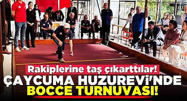 Çaycuma Huzurevinde Bocce Turnuvası! Rakiplerine taş çıkarttılar!