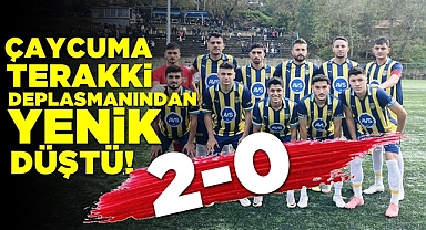 Çaycuma Terakki deplasmanından yenik düştü! 2-0