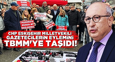 CHP Eskişehir Milletvekili gazetecilerin eylemini TBMM'ye taşıdı!