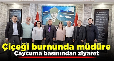 Çiçeği burnunda müdüre Çaycuma basınından ziyaret