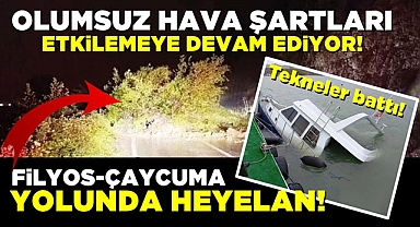 Olumsuz hava şartları Filyos'u da etkiledi!