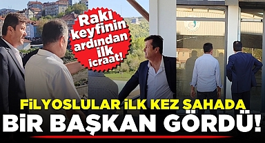 Filyoslular ilk kez sahada bir başkan gördü!