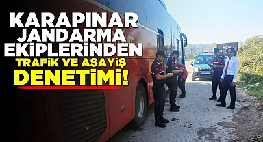 Karapınar jandarma ekiplerinden trafik ve asayiş denetimi!