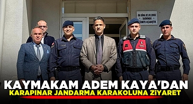 Kaymakam Adem Kaya'dan Karapınar Jandarma karakoluna ziyaret