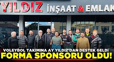 Voleybol takımına Ay Yıldız'dan destek geldi! Forma sponsoru oldu!