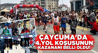 Çaycuma'da 4. yol koşusunun kazananı belli oldu!