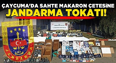 Çaycuma'da sahte makaron çetesine jandarma tokatı!