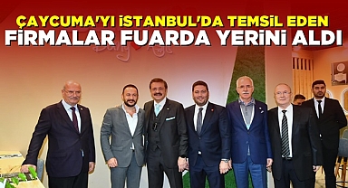 Çaycuma'yı İstanbul'da temsil eden firmalar fuarda yerini aldı
