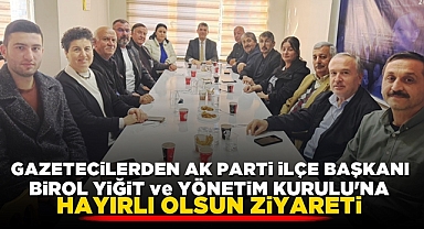 Gazetecilerden Başkan Yiğit ve yönetim kuruluna hayırlı olsun ziyareti