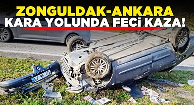 Zonguldak-Ankara kara yolunda feci kaza: 2 yaralı