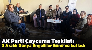 AK Parti Çaycuma Teşkilatı, 3 Aralık Dünya Engelliler Günü'nü kutladı