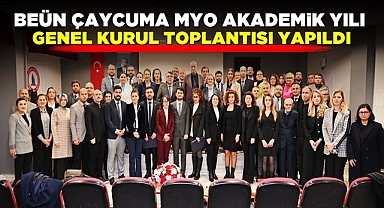 BEÜN Çaycuma MYO akademik yılı genel kurul toplantısı yapıldı