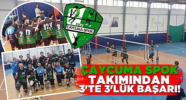 Çaycuma SPOK takımından 3'te 3'lük başarı!