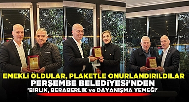 Emekliye ayrıldılar, plaketle onurlandırıldılar