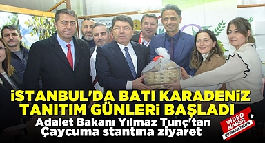 İstanbul'da Batı Karadeniz Günleri başladı - Bakan Tunç'tan Çaycuma stantına ziyaret
