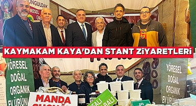 Kaymakam Adem Kaya'dan stant ziyaretleri
