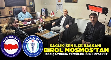 Sağlık-Sen İlçe Başkanı Birol Mosmos'tan ZGC Çaycuma Temsilciliği'ne ziyaret