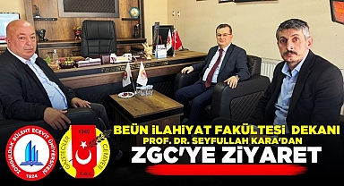 BEÜN İlahiyat Fakültesi Dekanı Prof. Dr. Seyfullah Kara'dan ZGC'ye ziyaret