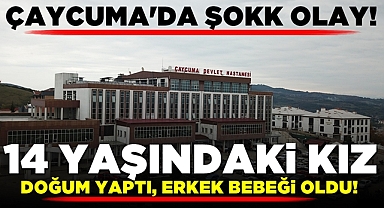 Çaycuma'da şokk olay! 14 yaşındaki kız doğum yaptı, erkek çocuğu oldu!