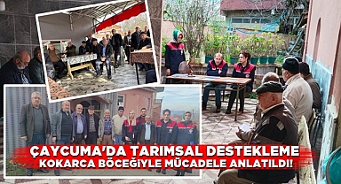 Çaycuma'da Tarımsal destekleme, kokarca böceğiyle mücadele anlatıldı!
