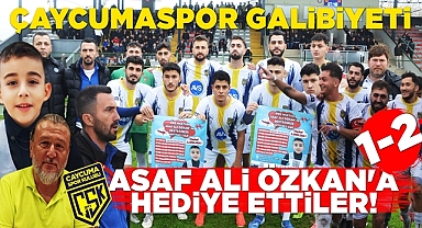 Çaycumaspor galibiyeti Asaf Ali Özkan'a hediye etti! Maç sonucu: 1-2