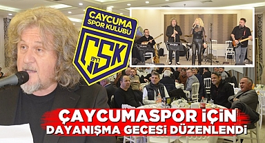 Çaycumaspor için dayanışma gecesi düzenlendi