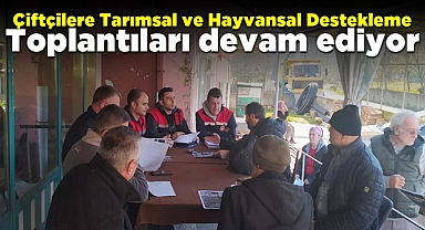 Çiftçilere Tarımsal ve Hayvansal Destekleme toplantıları Çaycuma'da devam ediyor