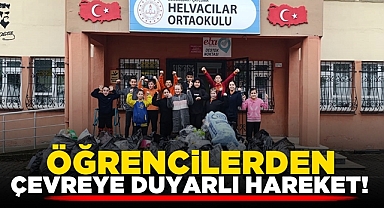Öğrencilerden çevreye duyarlı hareket!