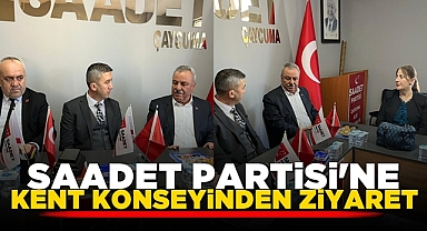 Saadet Partisi'ne Kent Konseyinden ziyaret