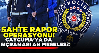 Sahte rapor operasyonu! Çaycuma'ya sıçraması an meselesi!