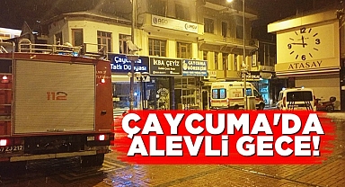 Çaycuma'da alevli gece!