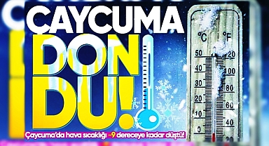 Çaycuma’da kışın en sert gecesi! 