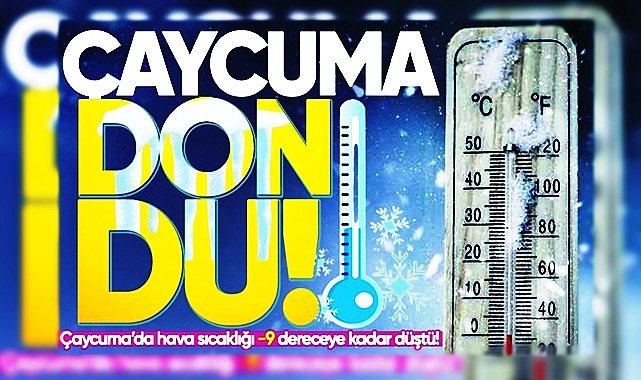 Çaycuma’da kışın en sert gecesi!