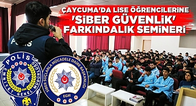 Çaycuma'da lise öğrencilerine 'Siber Güvenlik' farkındalık semineri