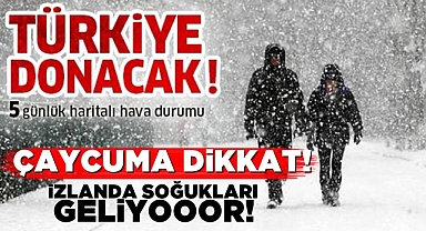 Çaycuma dikkat! İzlanda soğukları geliyooor!