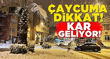 Çaycuma dikkat! Kar geliyor!