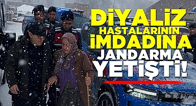 Diyaliz hastalarının imdadına jandarma yetişti!