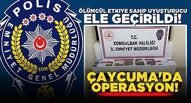 Polisten Çaycuma'da operasyon! Ölümcül etkiye sahip uyuşturucu ele geçirildi!