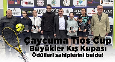 Tenis de Büyükler Kış Kupası ödülleri sahiplerini buldu