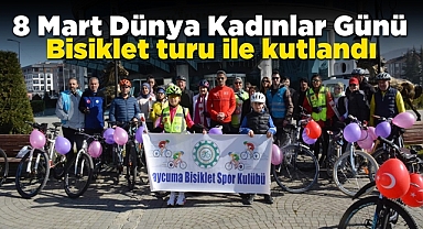 8 Mart Dünya Kadınlar Günü bisiklet turu ile kutlandı