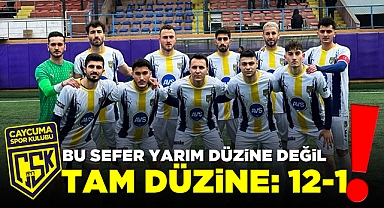 Bu sefer yarım düzine değil, tam düzine: 12-1