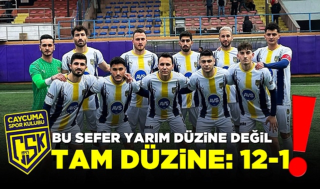 Bu sefer yarım düzine değil, tam düzine: 12-1