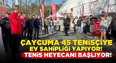Çaycuma 45 tenisçiye ev sahipliği yapıyor! Tenis heyecanı başlıyor!