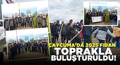 Çaycuma'da 2025 fidan toprakla buluşturuldu!